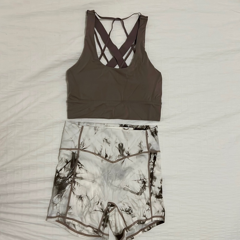 Balance athletica oasis OG short and aura bra